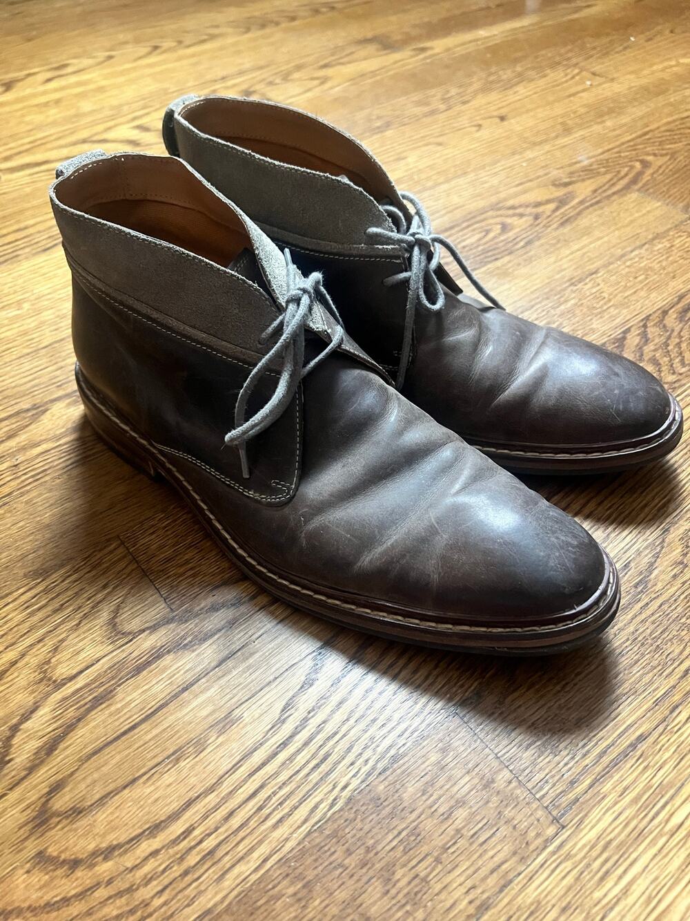Cole Haan Williams Welt Leather Brown Men's 10 M Ankle Chukka Boots